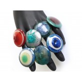 Round Colorful Summer Rings,